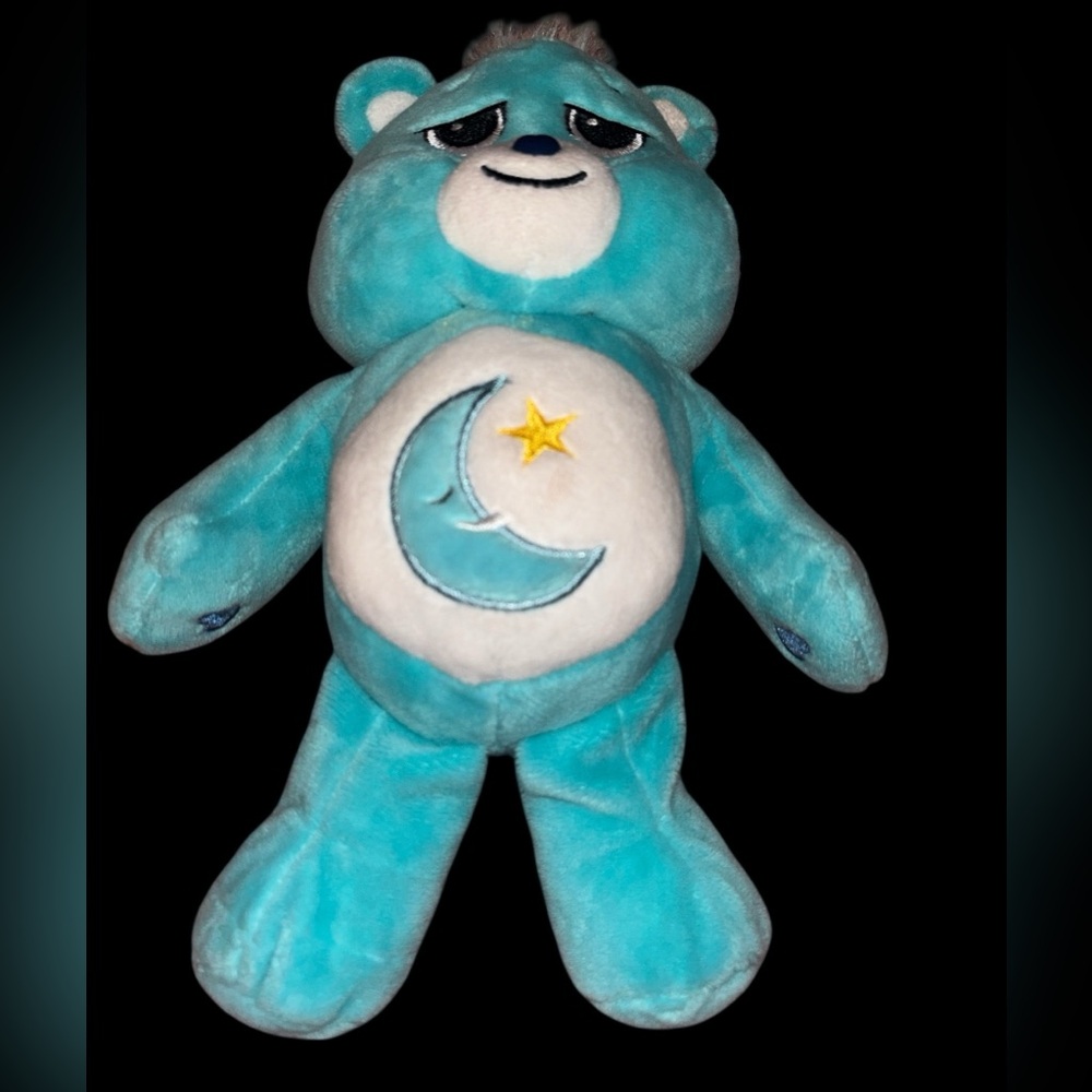 New Care Bear 9” and pre owned 12” Bedtime Bears blue 9” with tag-2021